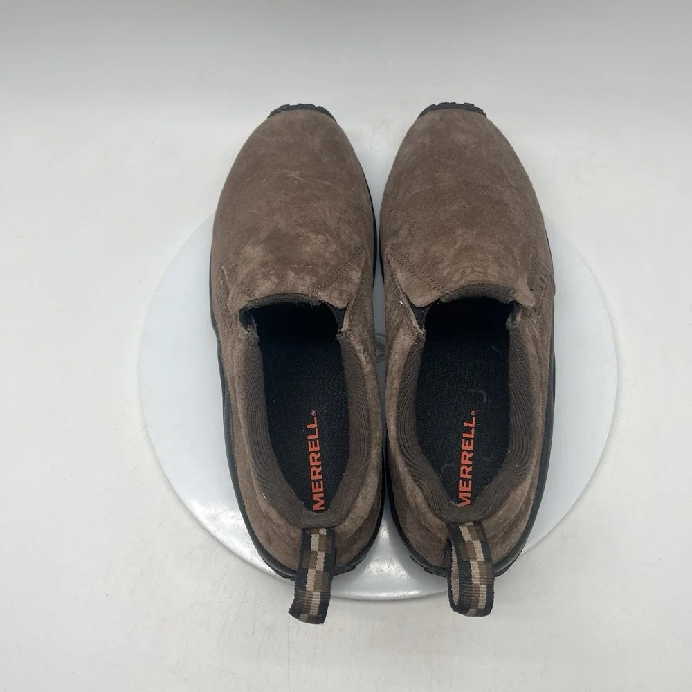 Merrell Jungle Moc Mens 9 J65685 Brown Suede‎ Slip On Loafers Casual Shoes